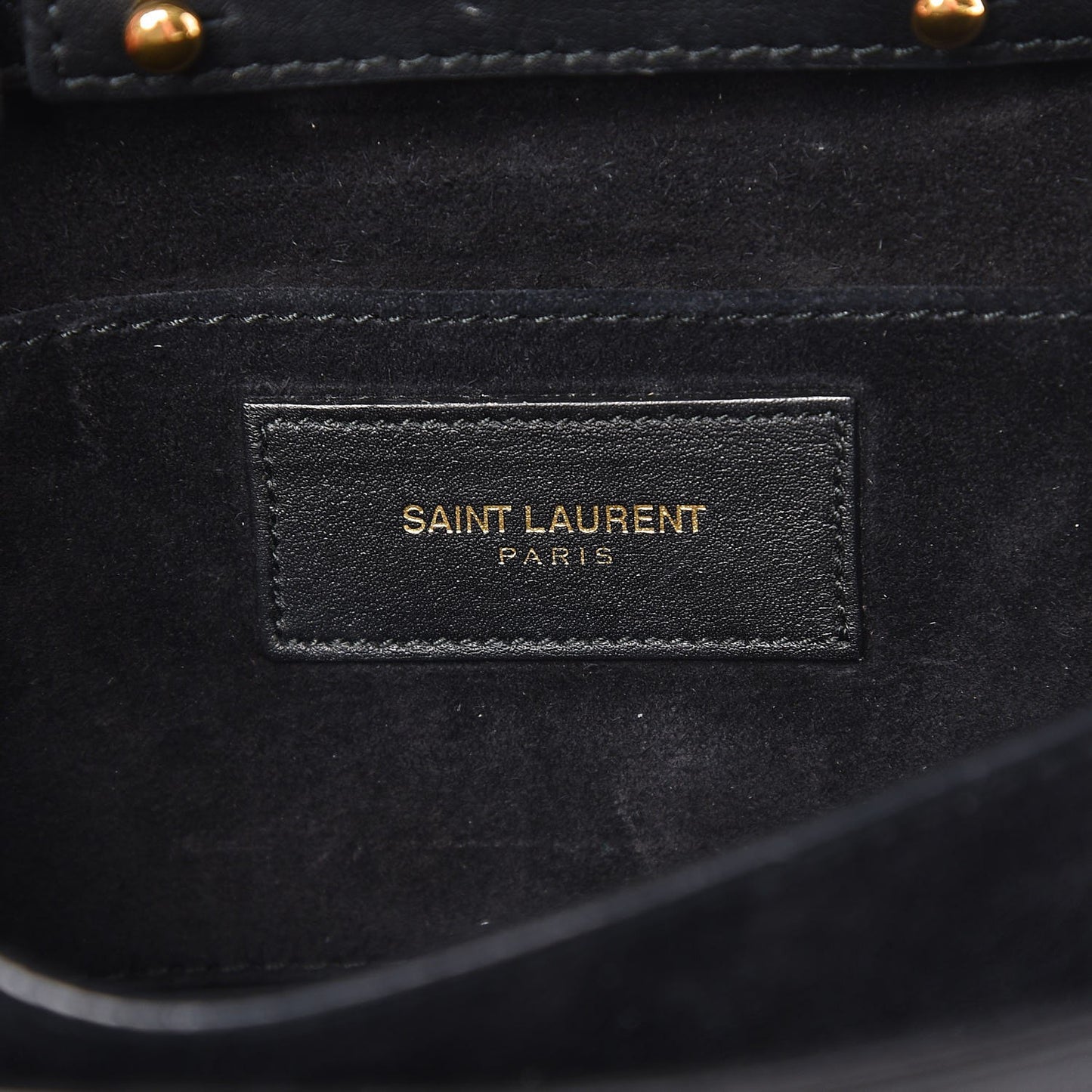 Calfskin Small Classic Y Satchel Bag Black