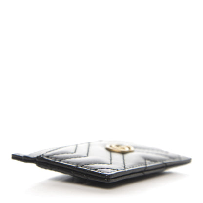 Gucci Calfskin Matelasse GG Marmont Card Holder Black 4 of 7