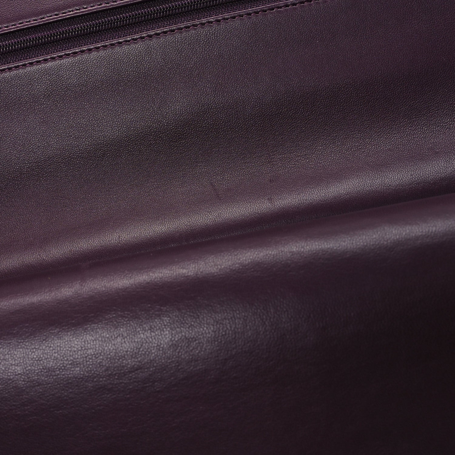 Chanel Lambskin Quilted Jumbo Double Flap Dark Purple 12 of 12