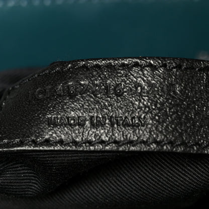 Saint Laurent Calfskin Y Quilted Monogram Medium Loulou Chain Satchel Dark Turquoise 8 of 11