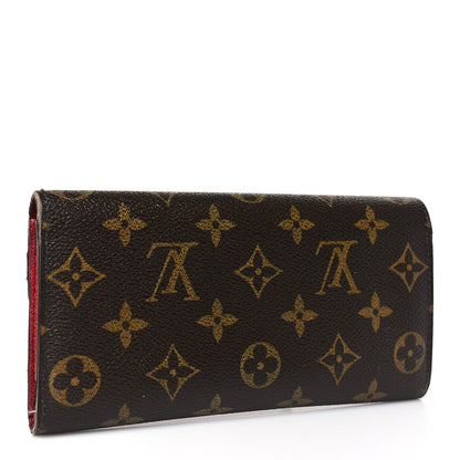 Louis Vuitton Monogram Emilie Wallet Rouge 2 of 12