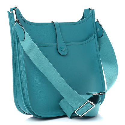 Hermes Epsom Evelyne III PM Bleu Paon 3 of 12