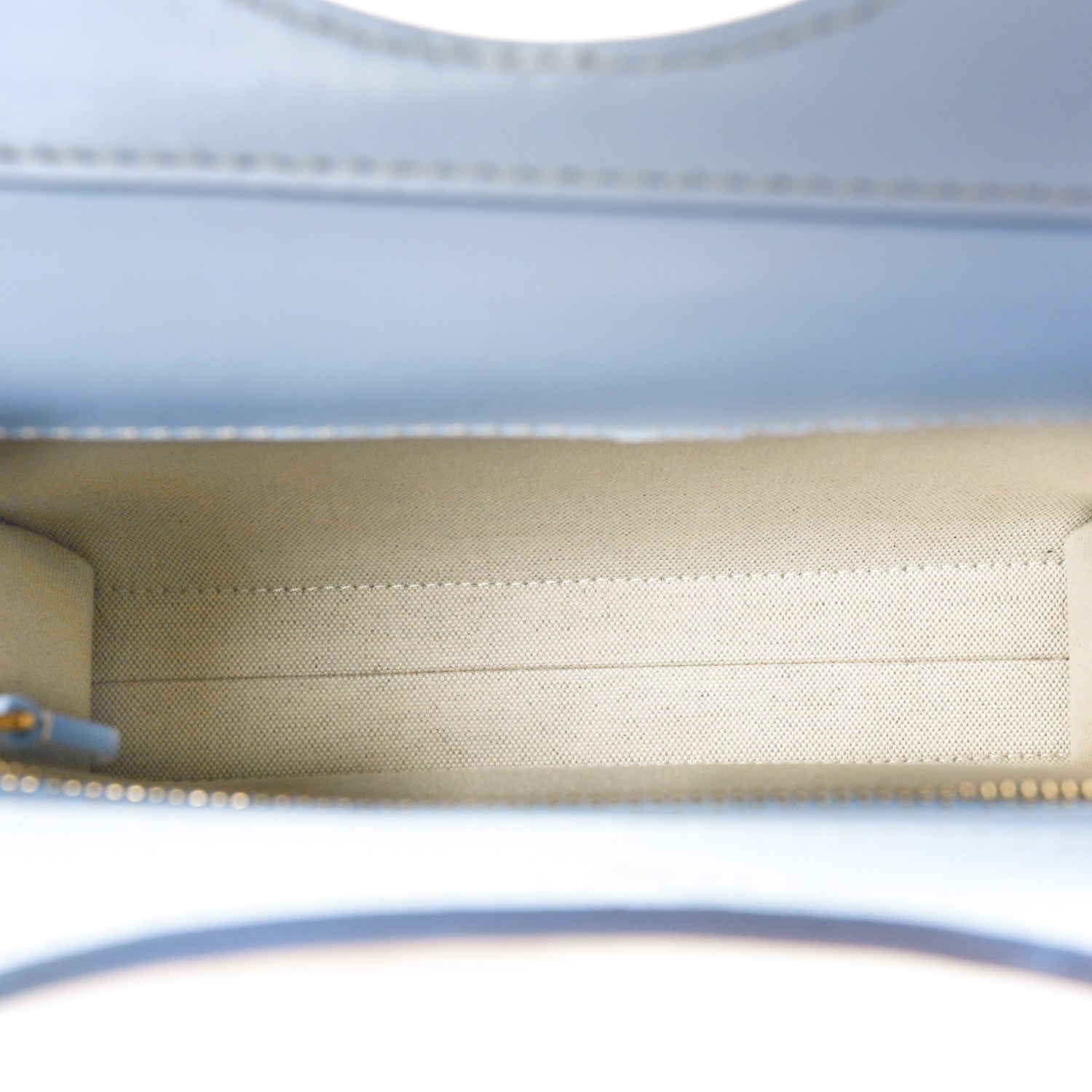 Burberry Canvas Smooth Calfskin Two Tone Mini Pocket Bag Natural Pale Blue 5 of 8
