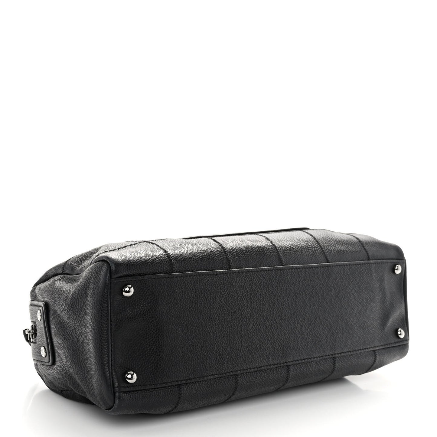 Caviar Square Stitched Tote Black