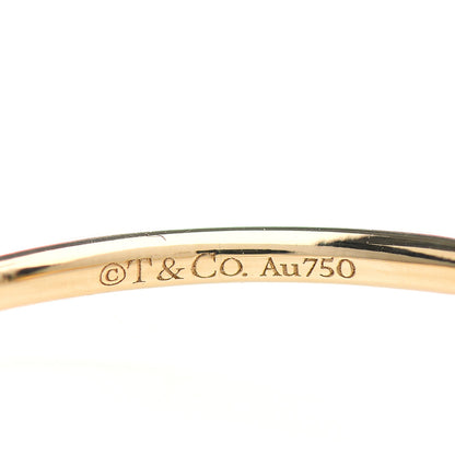 Tiffany 18K Yellow Gold Diamond T Wire Ring 63 10.5 5 of 6