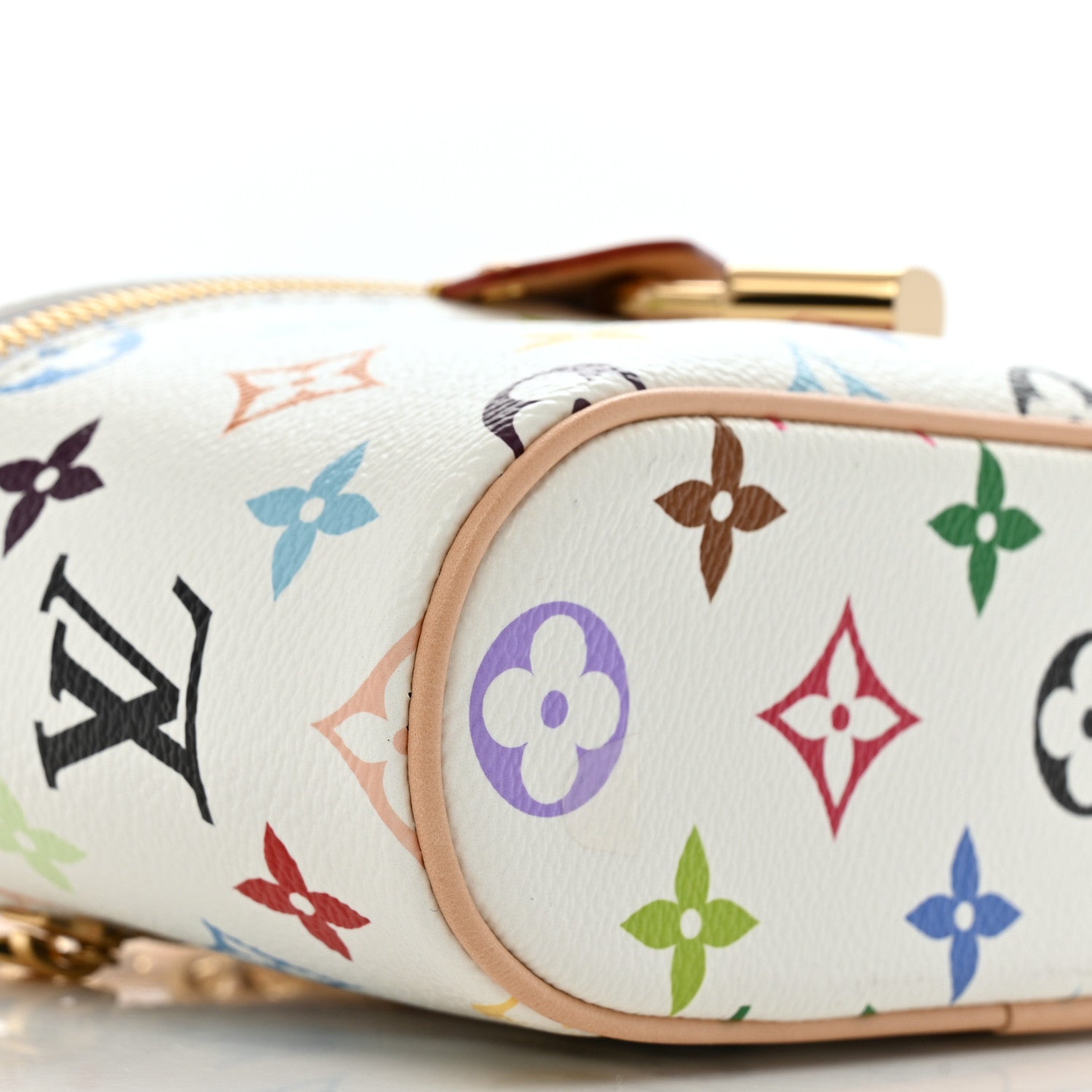 Louis Vuitton LV x TM Monogram Multicolor Vanity Chain Pouch White 8 of 9