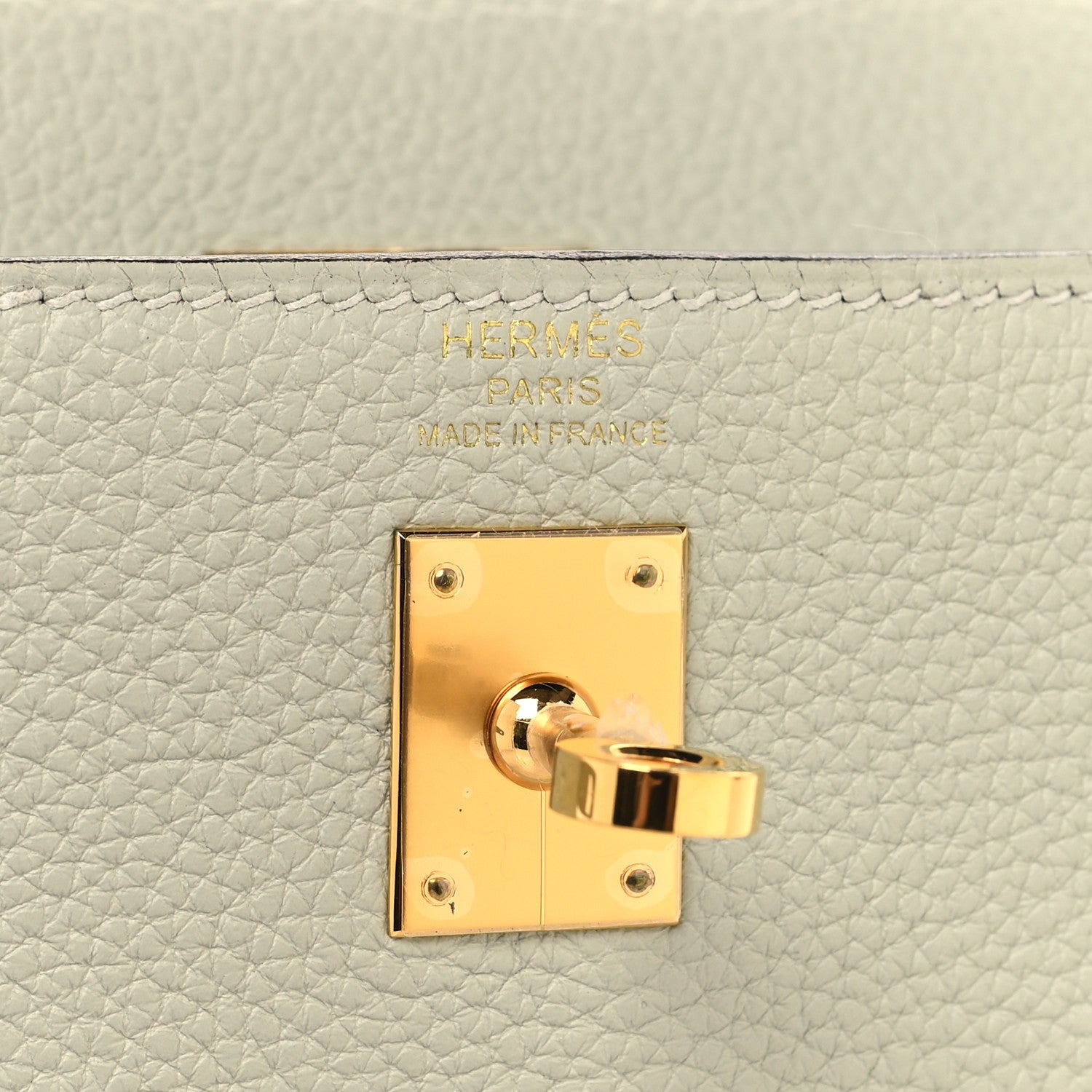 Hermes Togo Kelly Retourne 25 Gris Neve 6 of 10