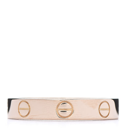 Cartier 18K Pink Gold 3.5mm LOVE Wedding Band Ring 52 6 1 of 4