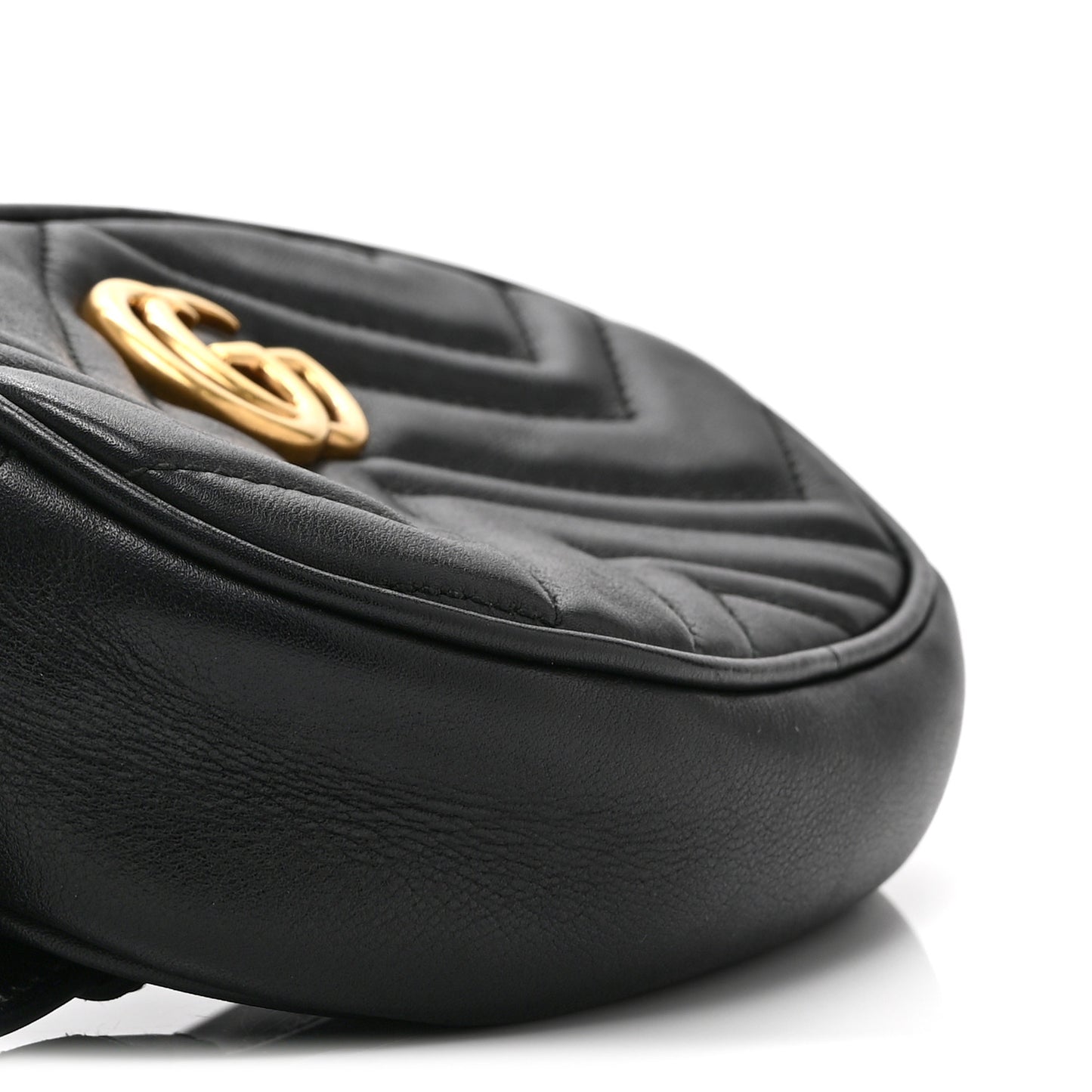 Calfskin Matelasse GG Marmont Belt Bag 85 34 Black