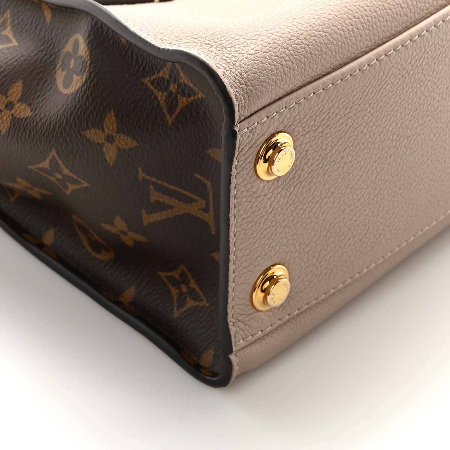 Louis Vuitton Calfskin Monogram On My Side PM Greige 8 of 9