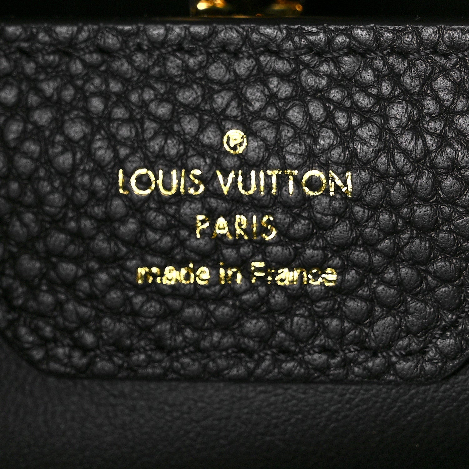 Louis Vuitton Taurillon Embellished Flower Crown Capucines MM Black 6 of 8