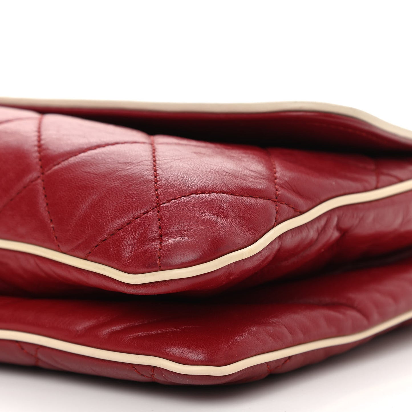Lambskin East West Mademoiselle Flap Red