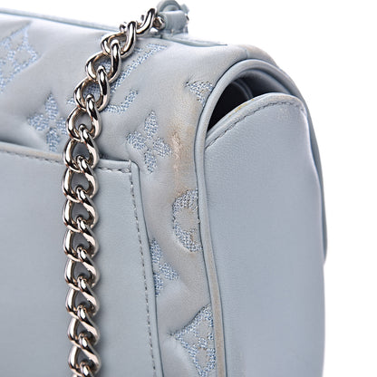 Louis Vuitton Lambskin Mama Broderie Pochette Blue 12 of 16