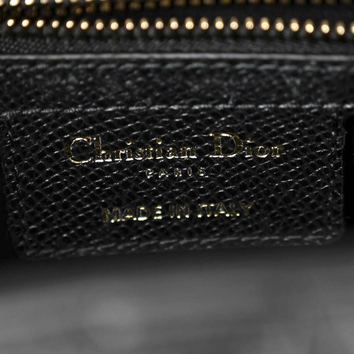 Grained Calfskin Saddle Bag With Strap Black