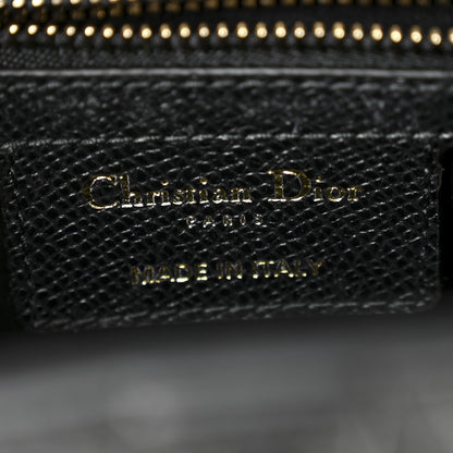 Christian Dior Grained Calfskin Saddle Bag With Strap Black 6 of 11