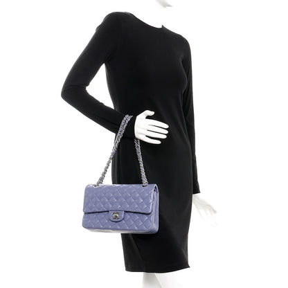 Chanel Lambskin Quilted Medium Double Flap Light Purple 3 of 16