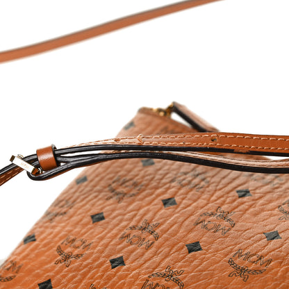 MCM Visetos Crossbody Pouch Cognac 29 of 29