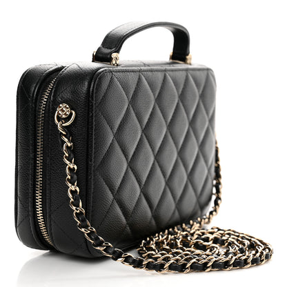Chanel Caviar Quilted Vanity Case Black 4 of 12