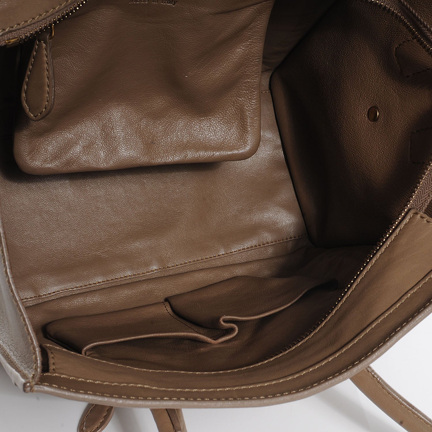 Celine Smooth Calfskin Micro Luggage Camel 13 of 17
