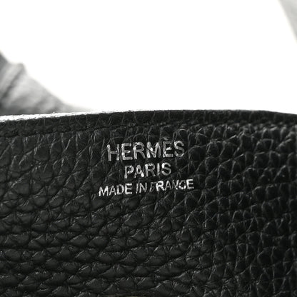 Hermes Taurillon Clemence Lindy 34 Black 6 of 10