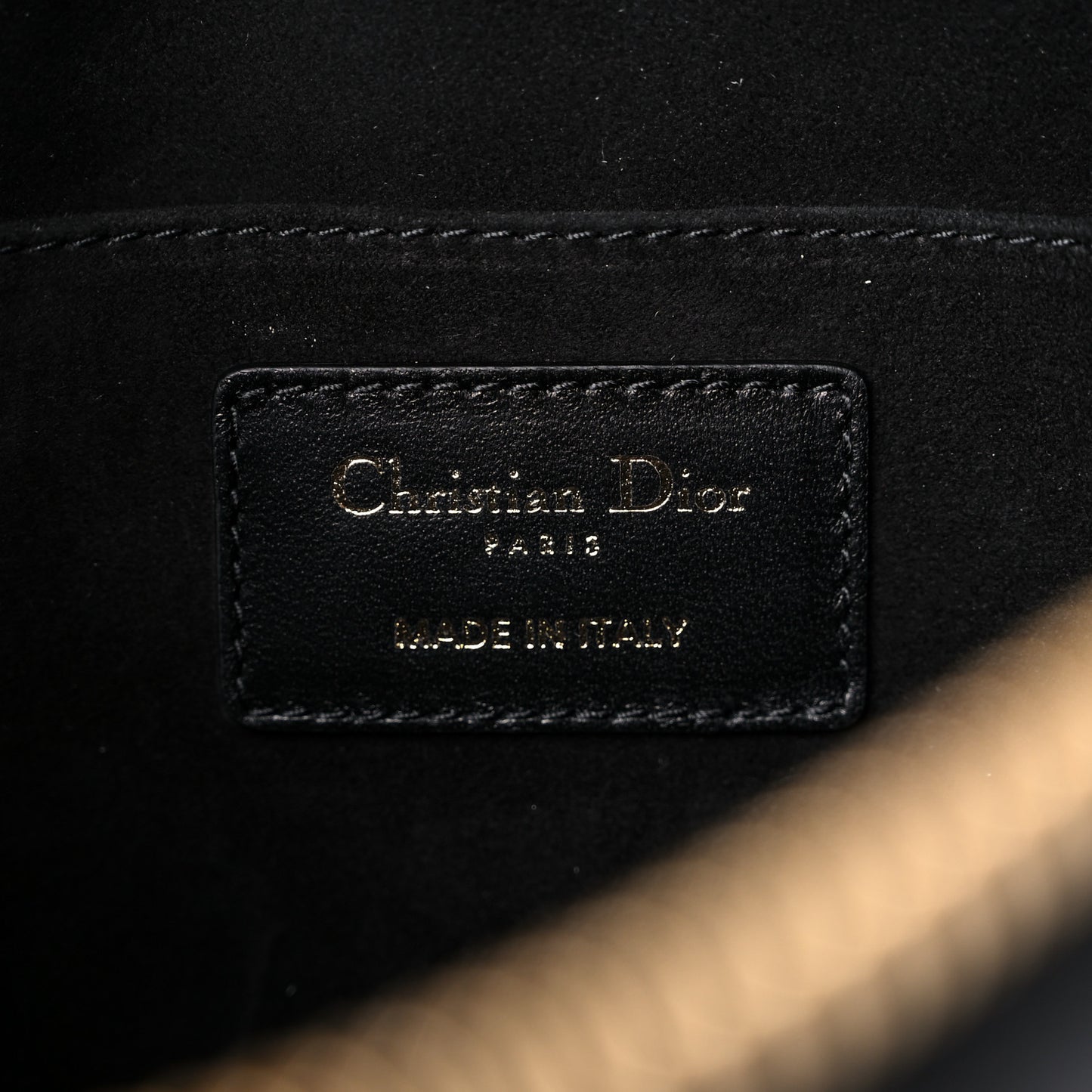 Lambskin Cannage Medium Dior Vibe Hobo Bag Black