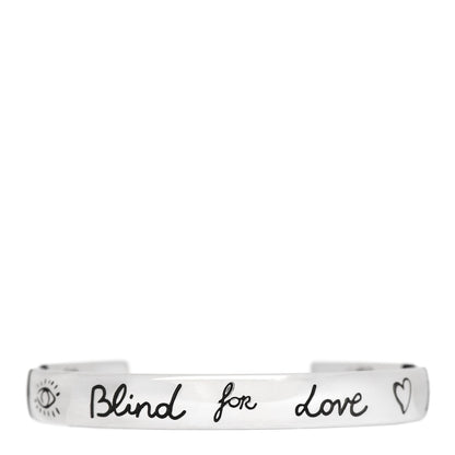 Gucci Sterling Silver Blind for Love Cuff Bracelet 1 of 4