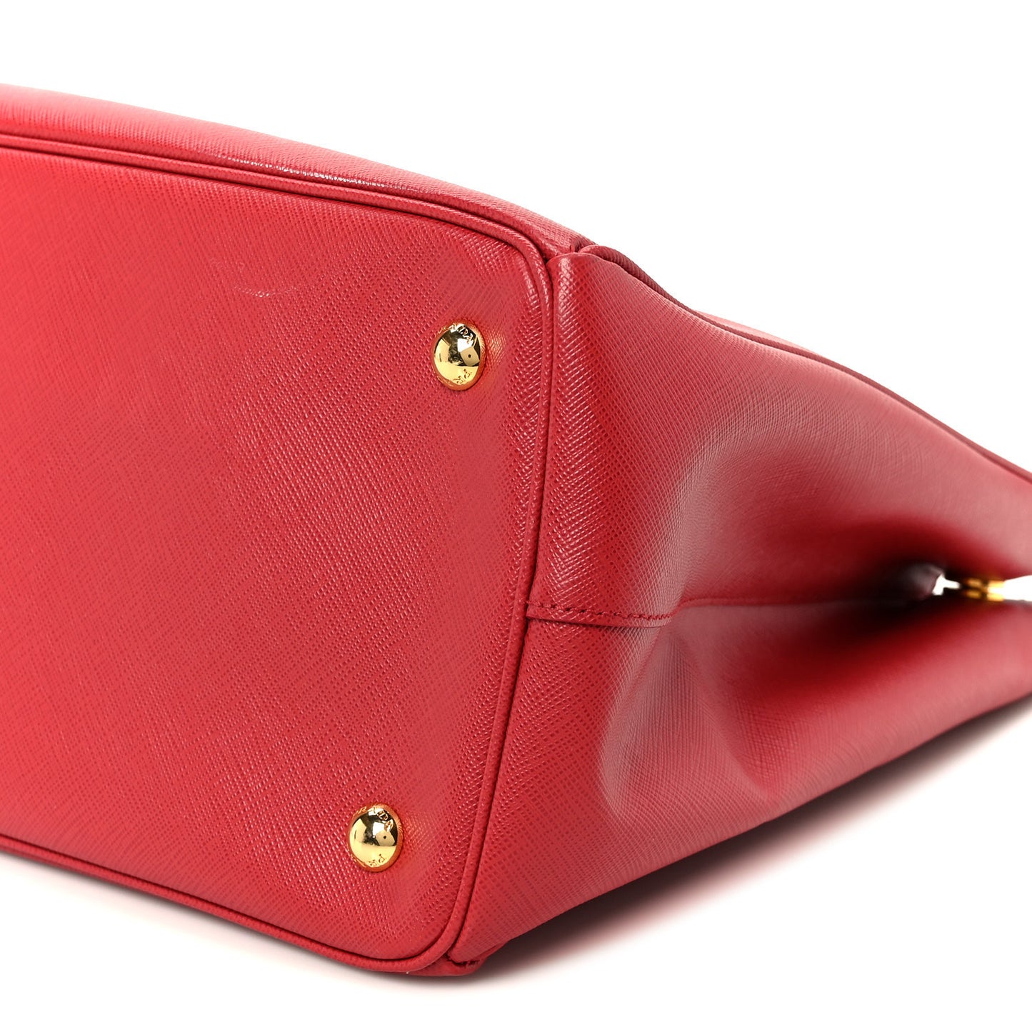 Saffiano Lux Large Double Zip Tote Fuoco