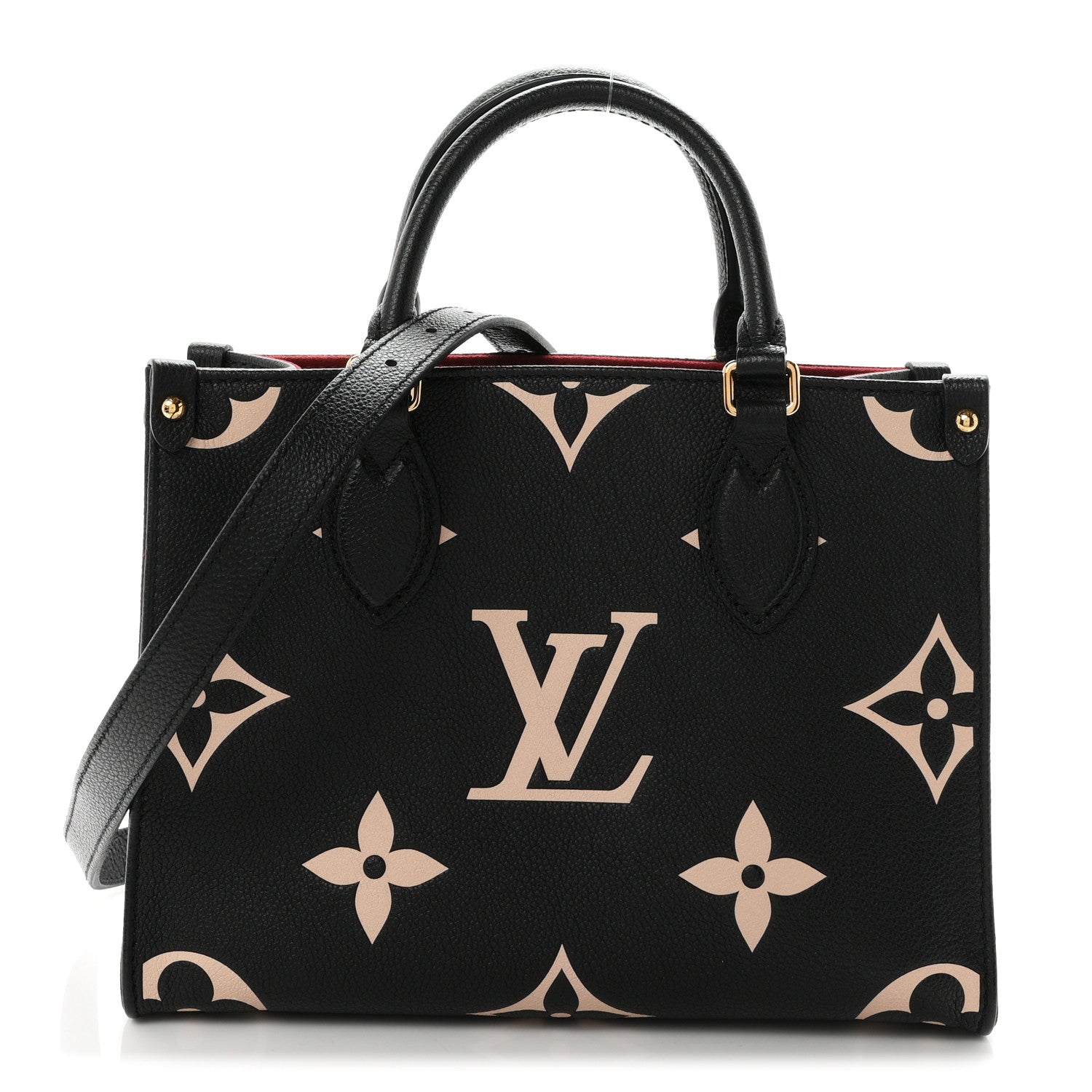 Louis Vuitton Empreinte Monogram Giant Onthego PM Black Beige 1 of 10