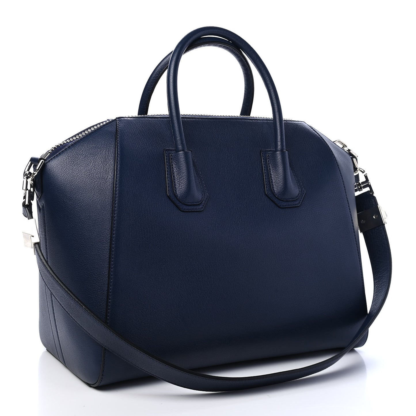 Sugar Goatskin Medium Antigona Navy
