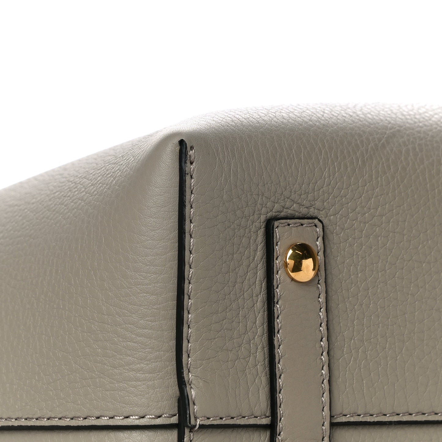 Soft Grain Calfskin Medium Belt Bag Mineral Grey