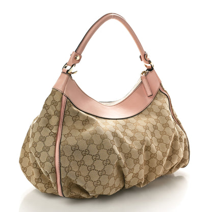 Gucci Monogram Medium D Gold Ring Hobo Pink 3 of 10