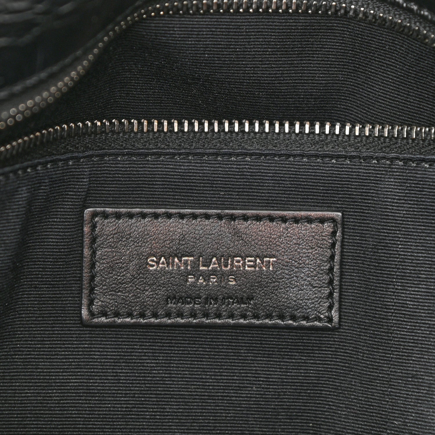 Saint Laurent Crinkled Calfskin Matelasse Monogram Medium Niki Chain Satchel Black 6 of 11