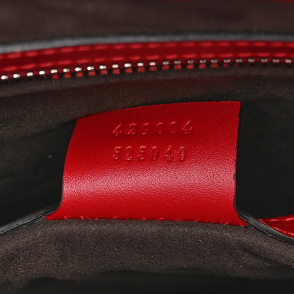 Gucci Guccissima Signature Messenger Bag Hibiscus Red 7 of 11