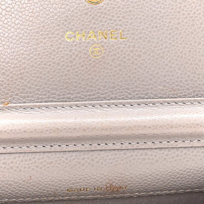 Chanel Caviar Quilted Miss Coco Clutch With Chain Grey 6 of 16