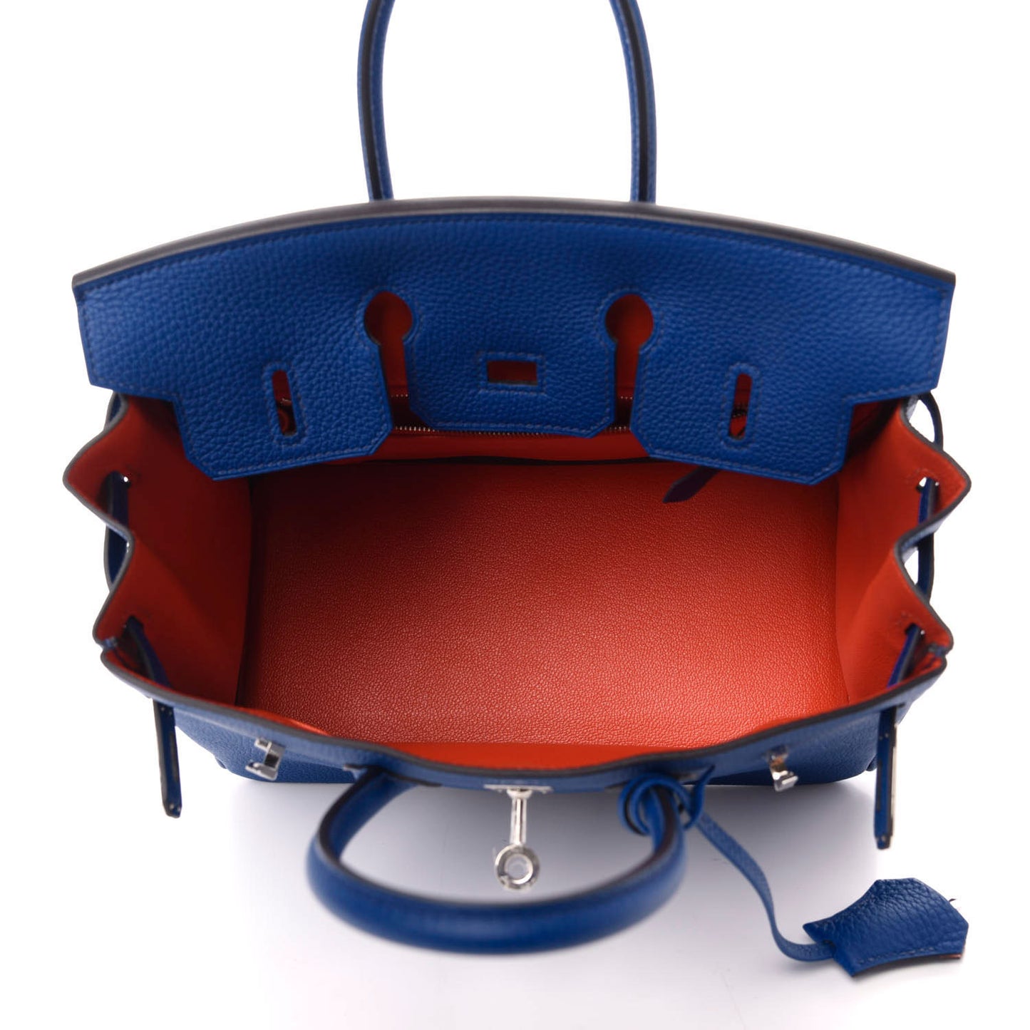 Togo Verso Birkin 25 Bleu Royal Capucine