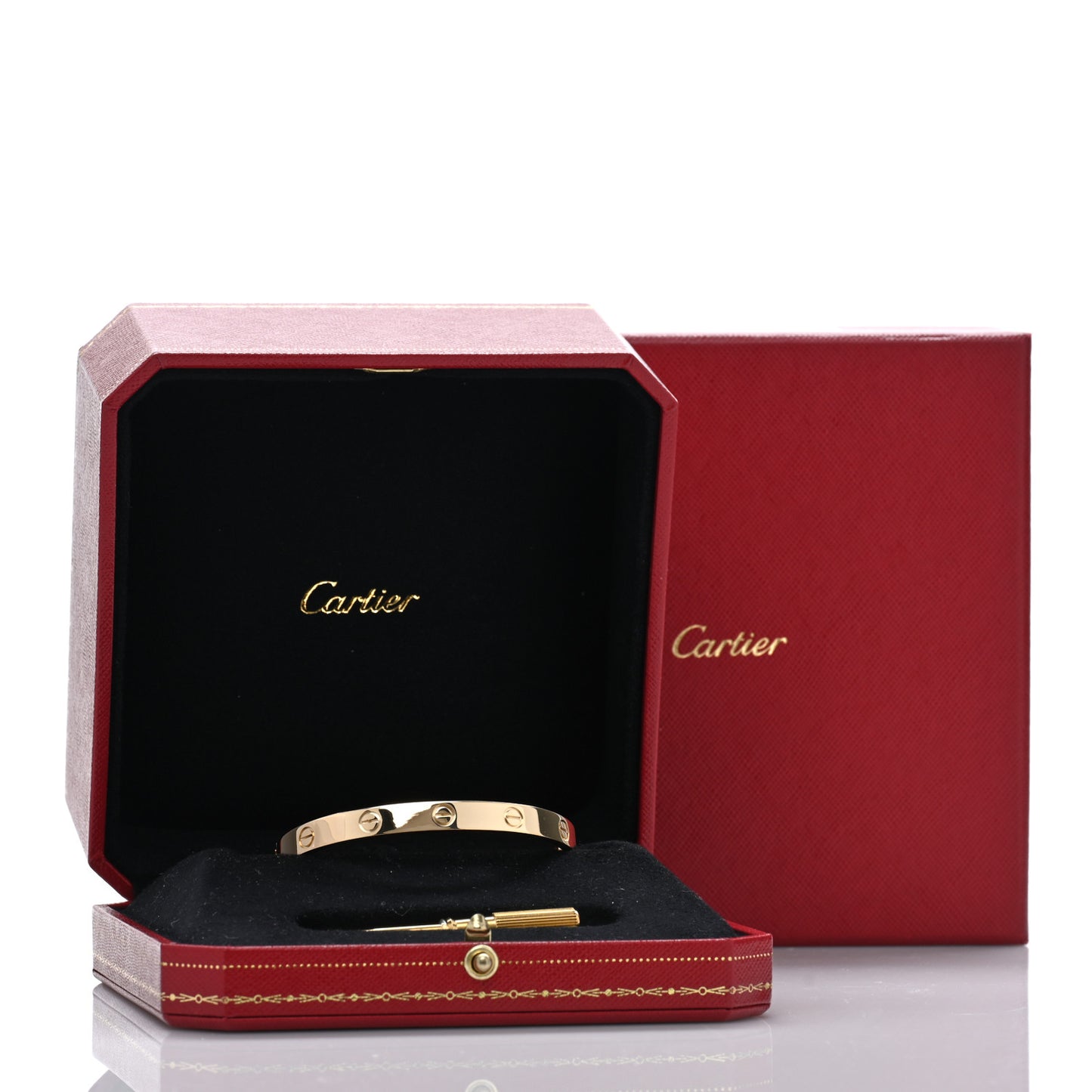 18K Yellow Gold LOVE Bracelet 17