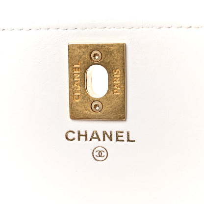 Chanel Lambskin Quilted Pillow Crush Wallet On Chain WOC White 6 of 11