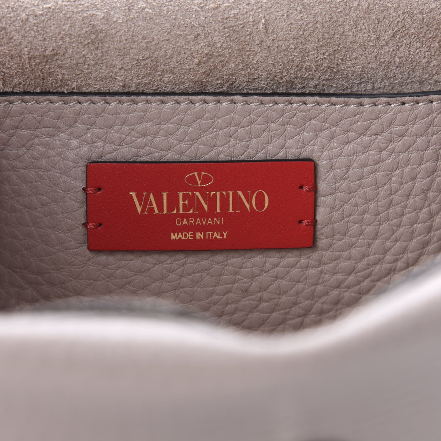 Valentino Garavani Grainy Calfskin Rockstud Double Flap Crossbody Bag Poudre 7 of 8