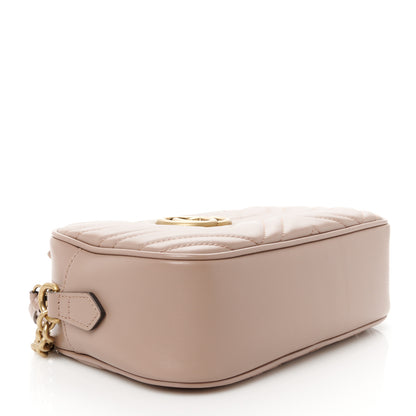 Gucci Calfskin Matelasse Small GG Marmont Chain Shoulder Bag Porcelain Rose 4 of 10