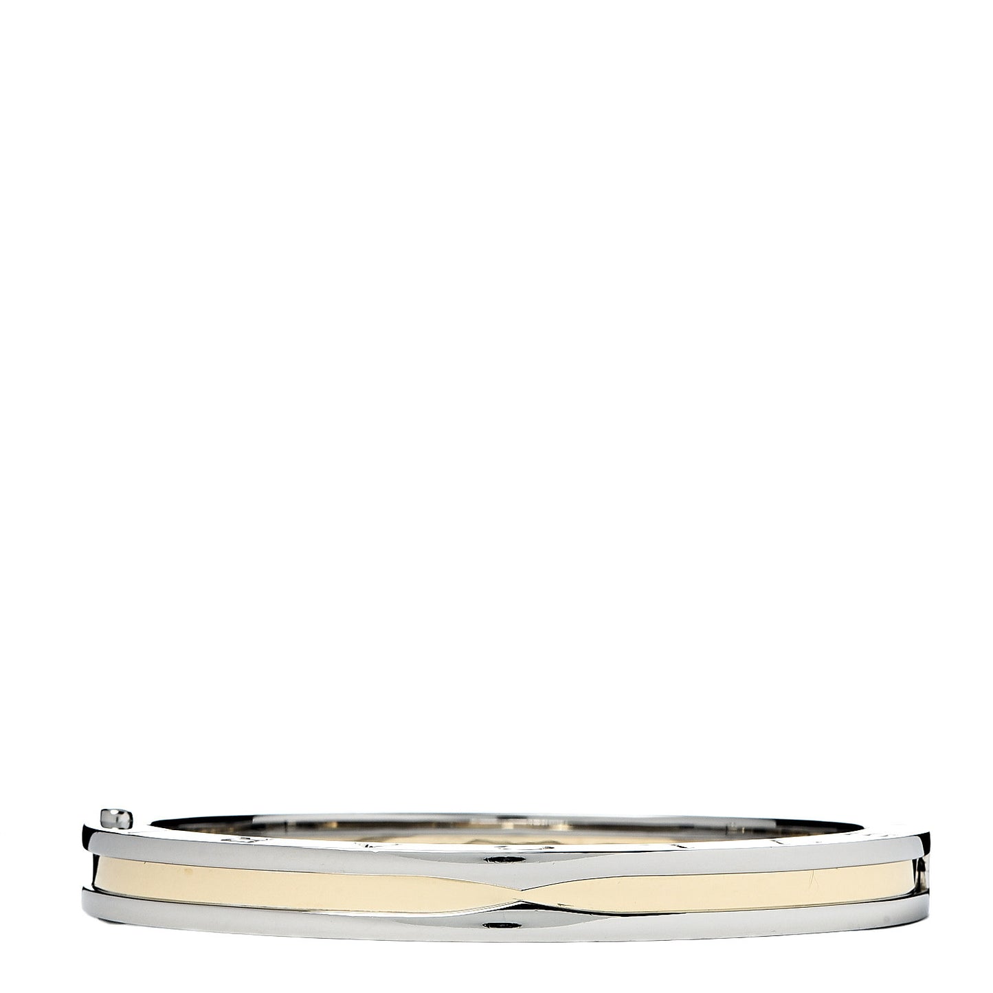 18K Yellow Gold Stainless Steel B.Zero1 Bangle Bracelet M