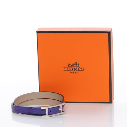 Hermes Epsom Hapi 3 MM Double Tour Wrap Bracelet M Crocus 7 of 7