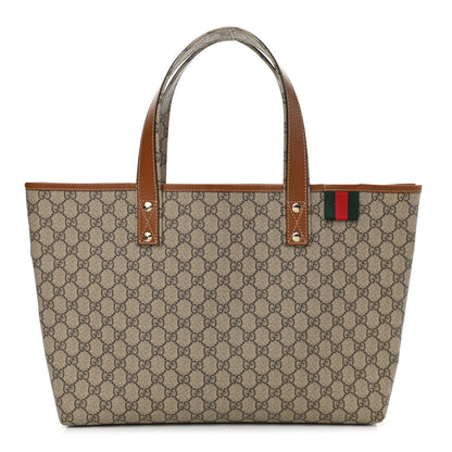 Gucci GG Plus Monogram Medium Signature Web Loop Tote Brown 1 of 11