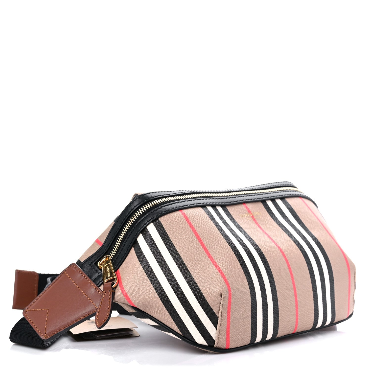 Burberry E-Canvas Icon Stripe Sonny Bum Bag Archive Beige 4 of 9