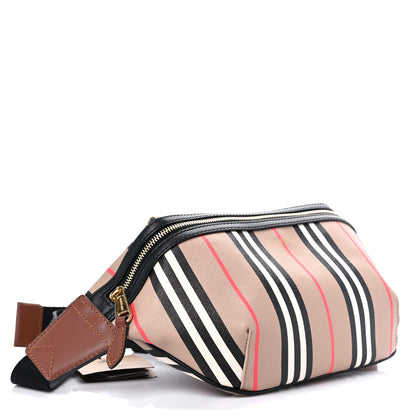 Burberry E-Canvas Icon Stripe Sonny Bum Bag Archive Beige 4 of 9