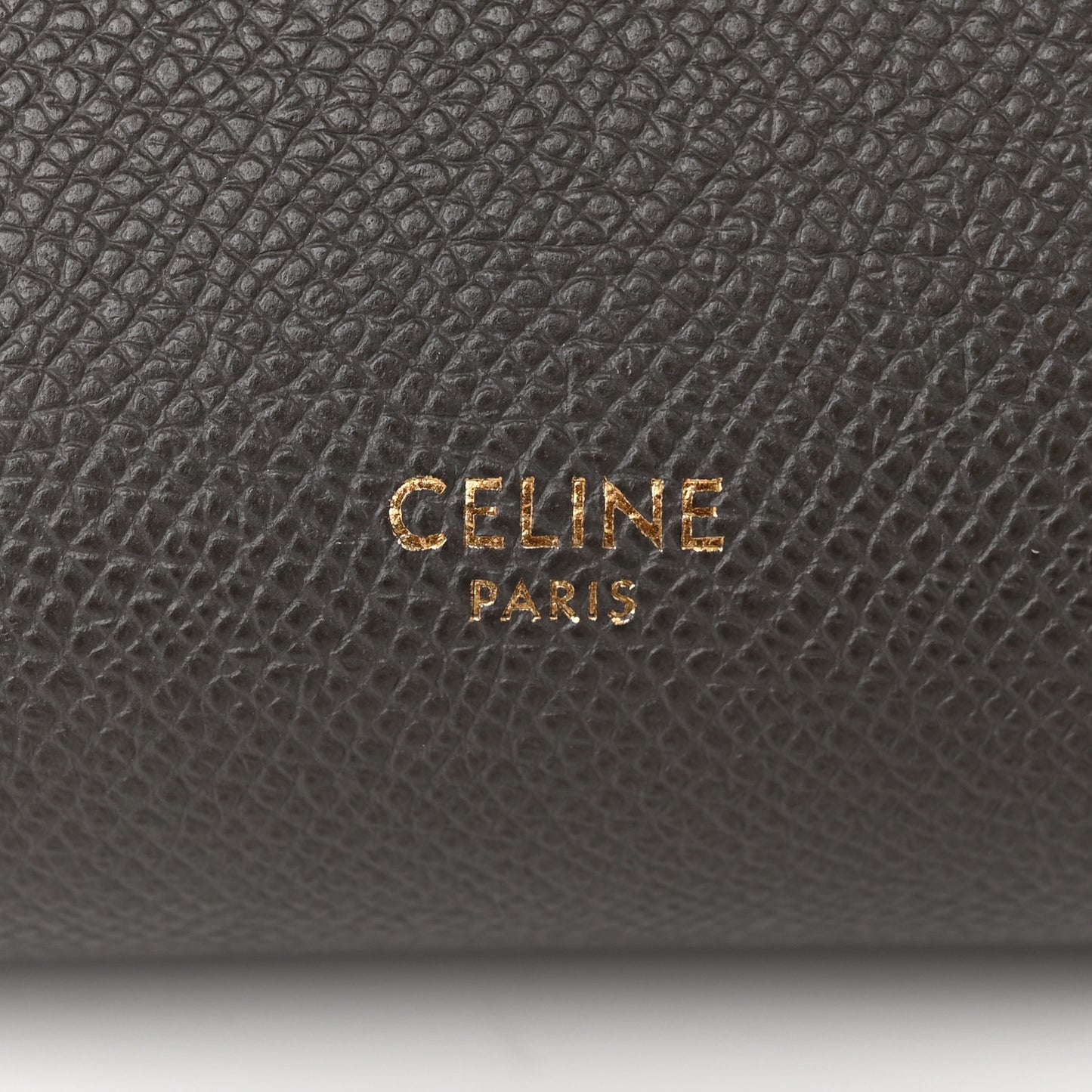 Grained Calfskin Micro Belt Bag Grey