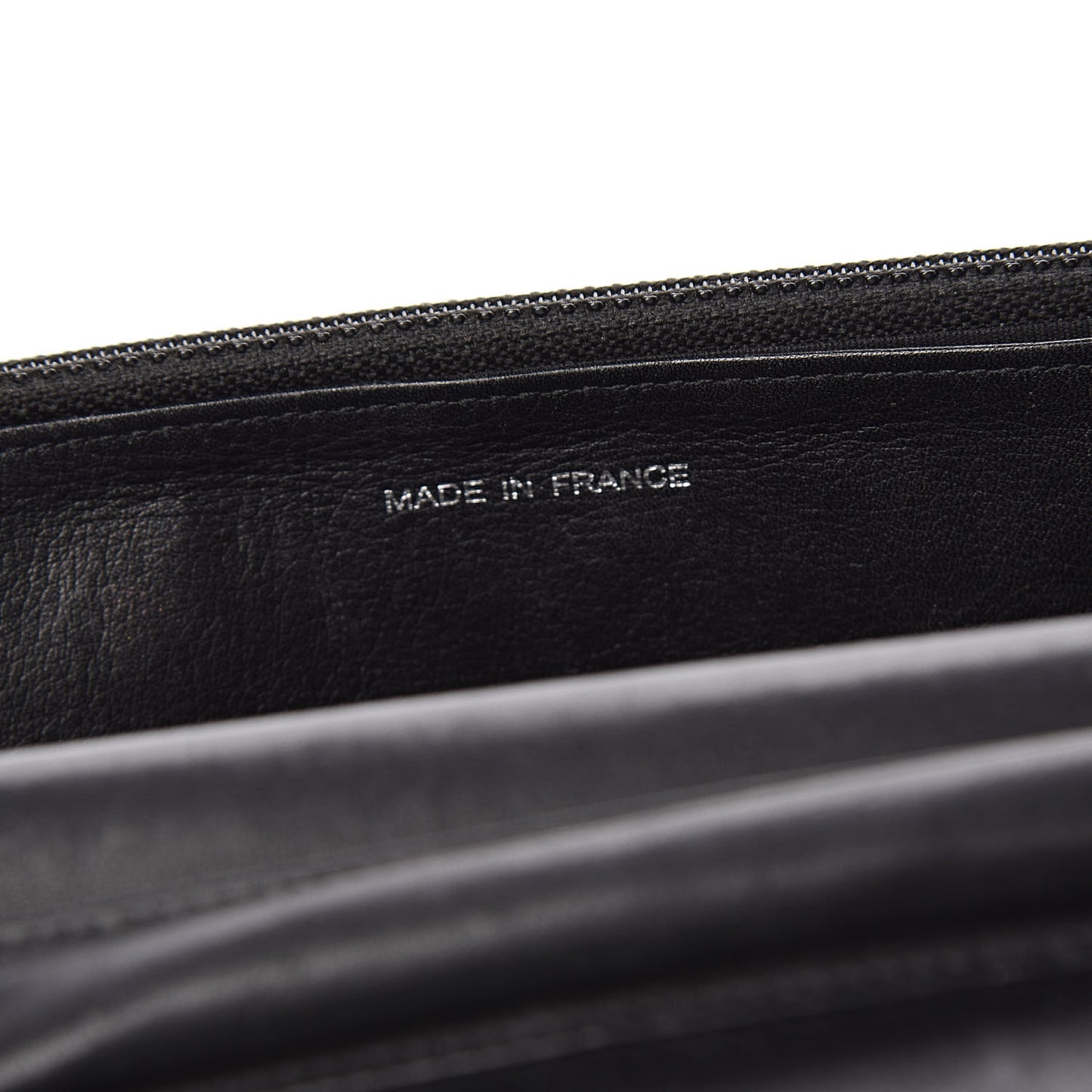 Patent Quilted Brilliant Wallet On Chain WOC Black