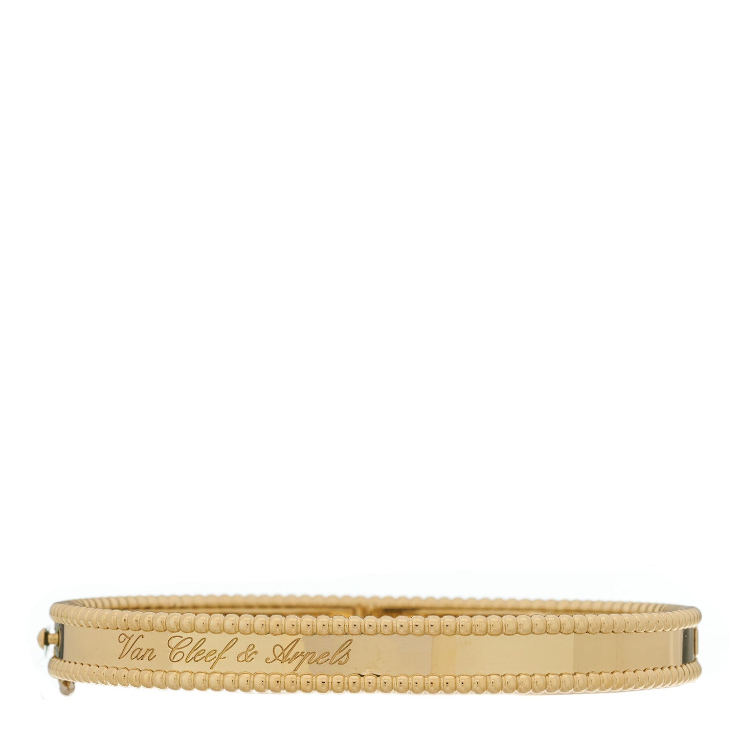 18K Yellow Gold Perlee Signature Bangle Bracelet XL