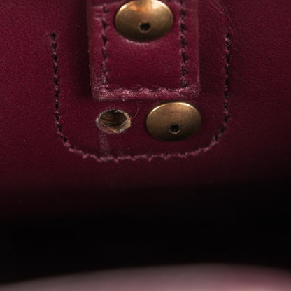 Saint Laurent Calfskin Crocodile Embossed Baby Sac De Jour Bordeaux 7 of 7