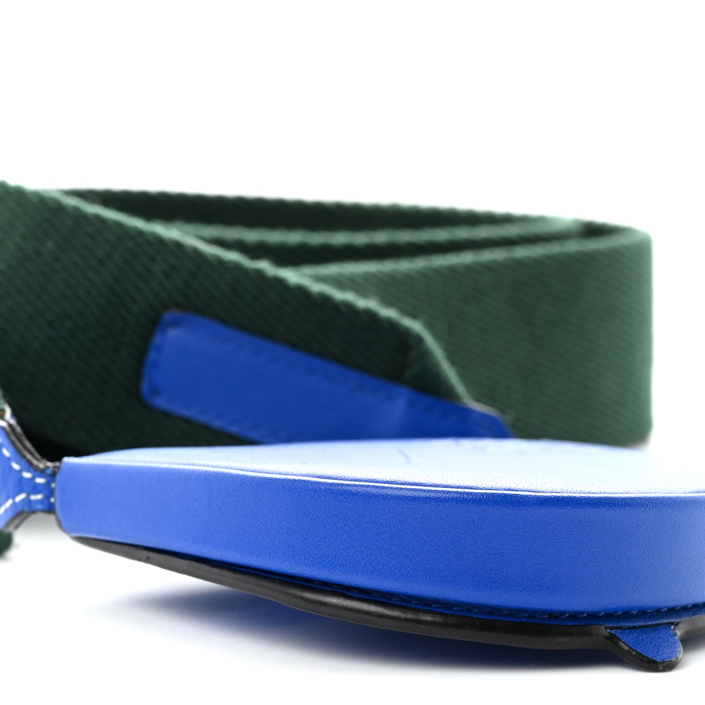 Smooth Calfskin Mini Heel Crossbody Bag  Electric Blue Green