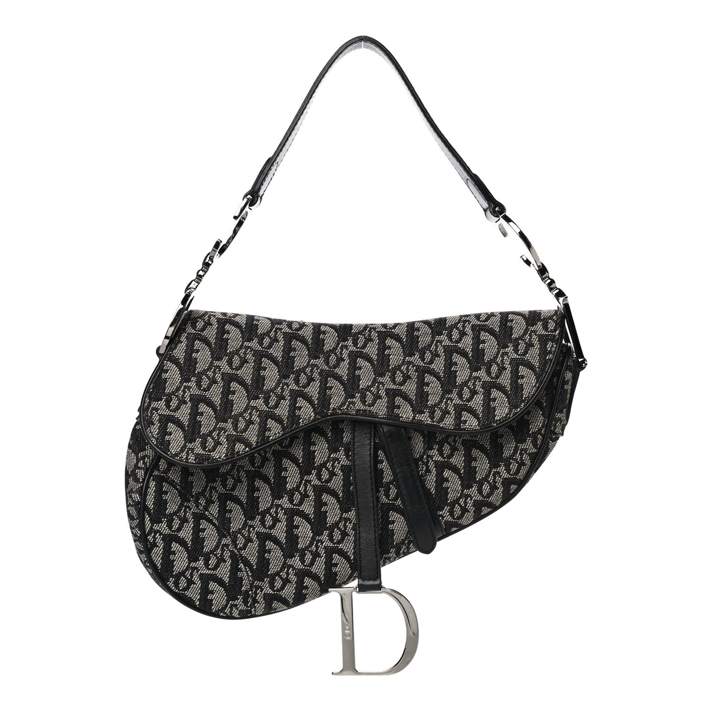 Monogram Saddle Bag Black